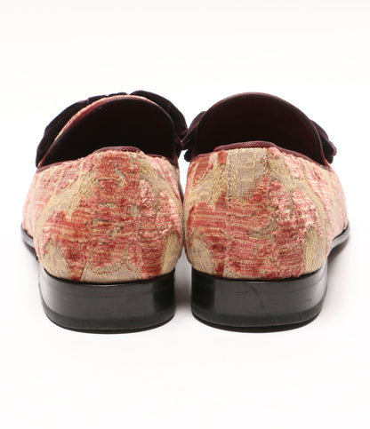 DOLCE ＆ GABBANA ドレスシューズ ベルベット ジャガード 6570 メンズ SIZE 8 ドルチェアンドガッバーナ