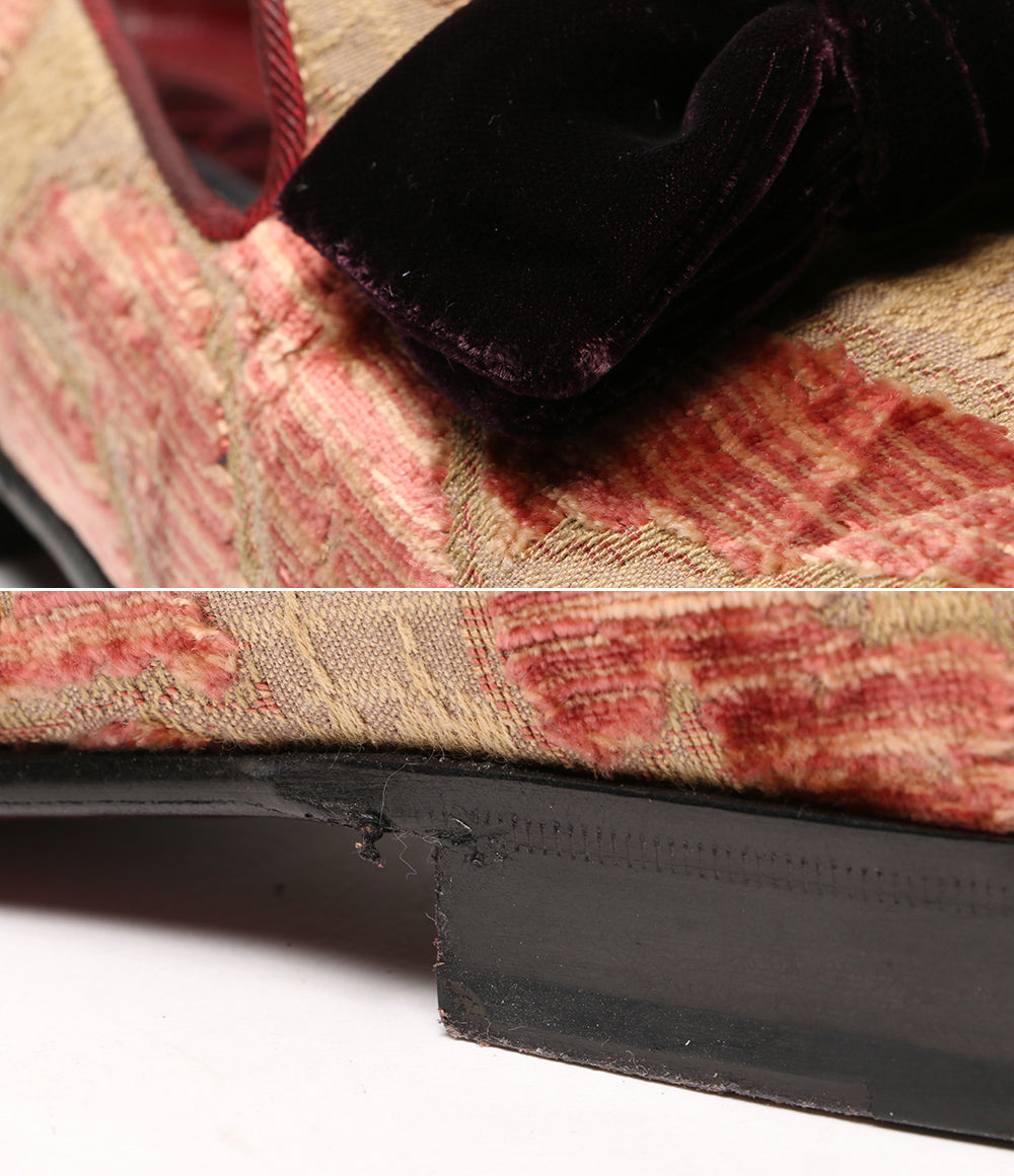 DOLCE ＆ GABBANA ドレスシューズ ベルベット ジャガード 6570 メンズ SIZE 8 ドルチェアンドガッバーナ