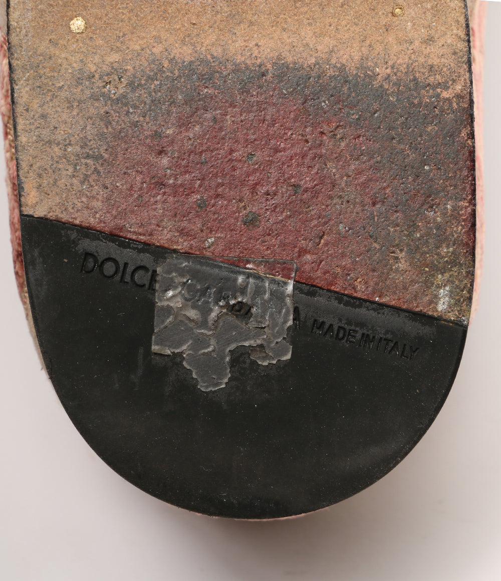 DOLCE ＆ GABBANA ドレスシューズ ベルベット ジャガード 6570 メンズ SIZE 8 ドルチェアンドガッバーナ