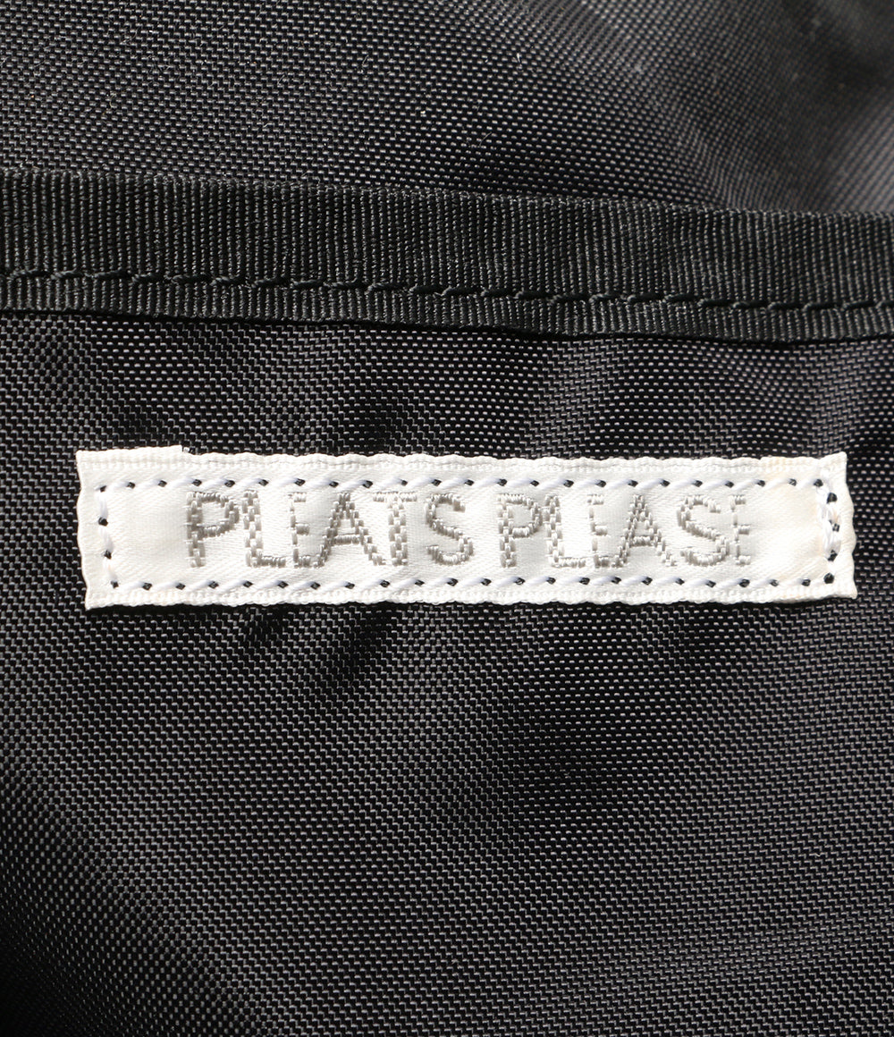 美品 pleats please ナイロントート ロゴデザイン PP74-AG666 レディース プリーツプリーズ