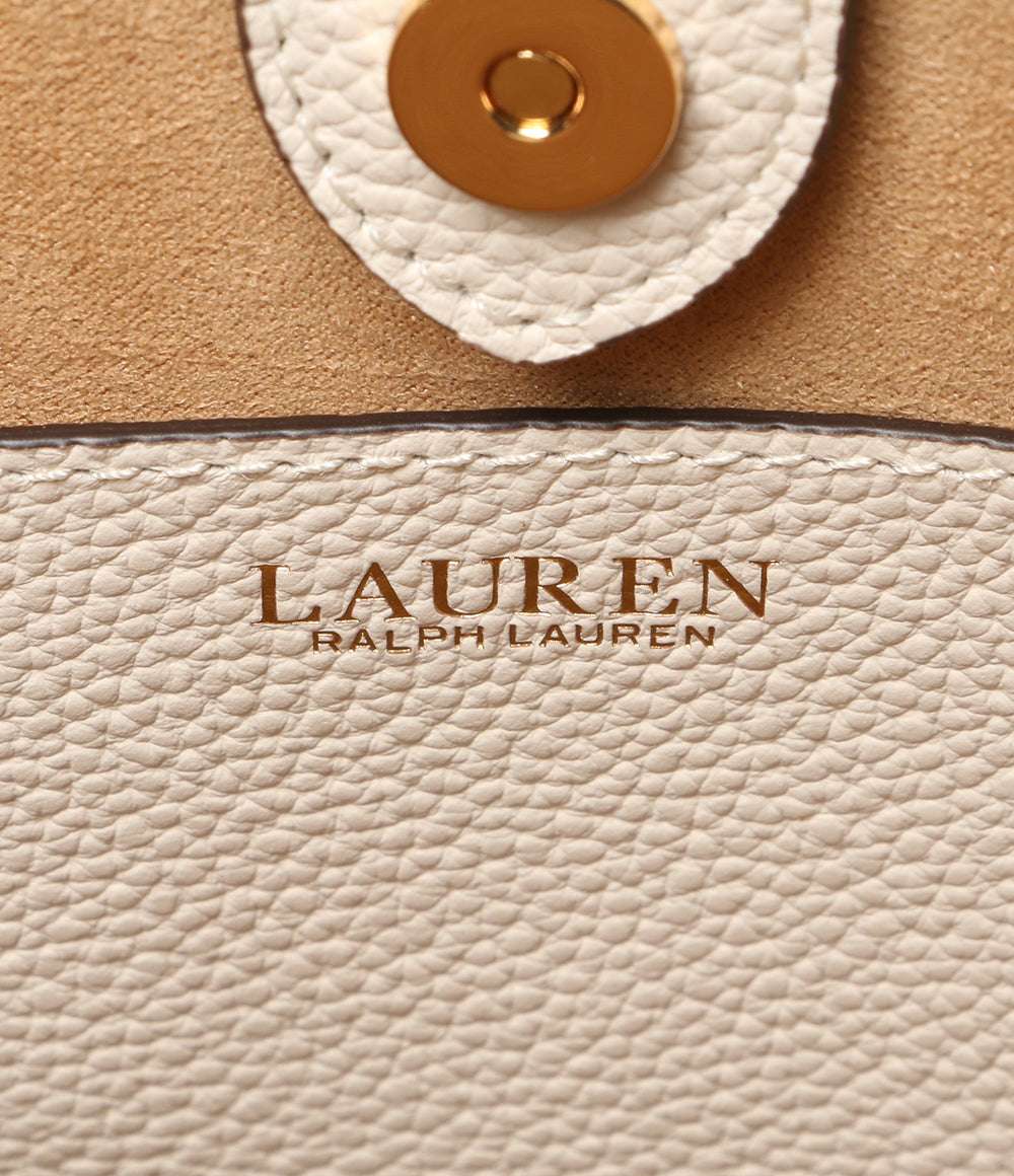 美品 LAUREN RALPH LAUREN ローレンラルフローレン ペブルド レザー スモール Cameryn トートバッグ レディース