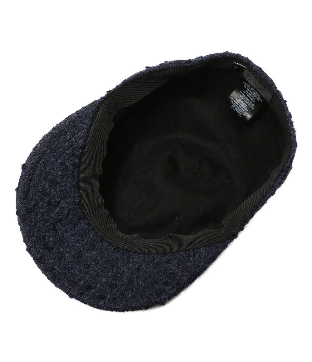 CHANEL キャップ ネイビー ツイード ココマーク 22AW レディース SIZE