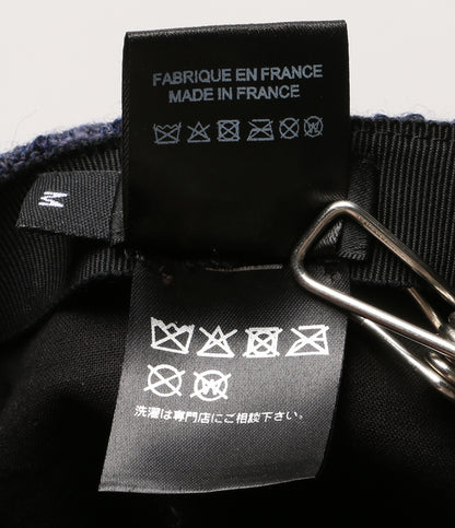 CHANEL キャップ ネイビー ツイード ココマーク 22AW レディース SIZE M シャネル
