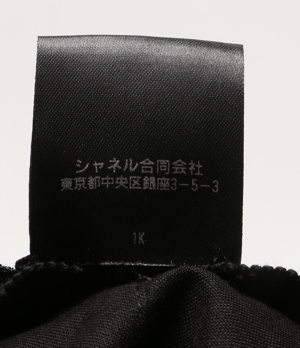 CHANEL キャップ ネイビー ツイード ココマーク 22AW レディース SIZE