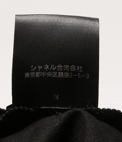 CHANEL キャップ ネイビー ツイード ココマーク 22AW レディース SIZE M シャネル