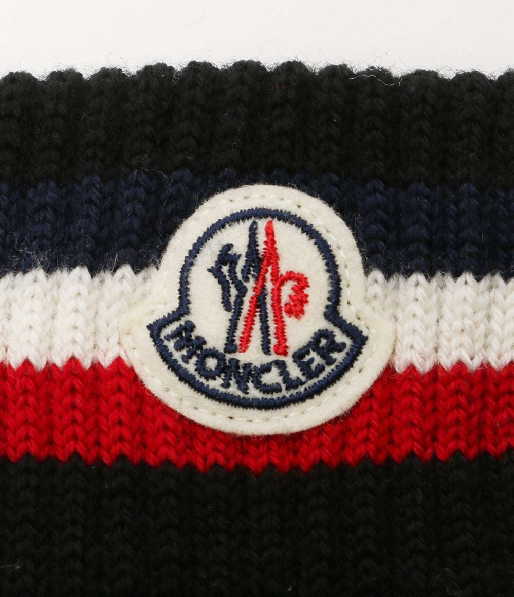 美品 MONCLER 手袋 トリコロールグローブ メンズ SIZE M モンクレール