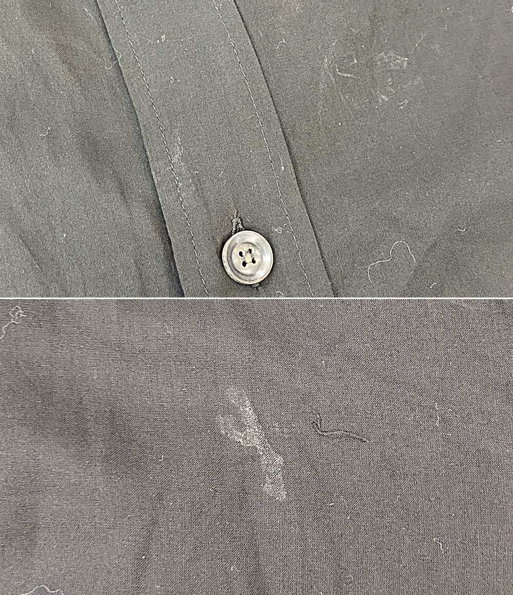 ヨウジヤマモト 長袖ロングシャツ ブラック NN-B57-201 メンズ SIZE 2 YOHJI YAMAMOTO