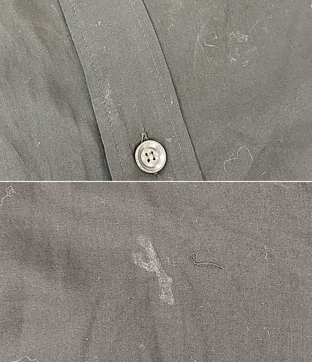 YOHJI YAMAMOTO 長袖ロングシャツ ブラック NN-B57-201 メンズ SIZE 2 ヨウジヤマモト