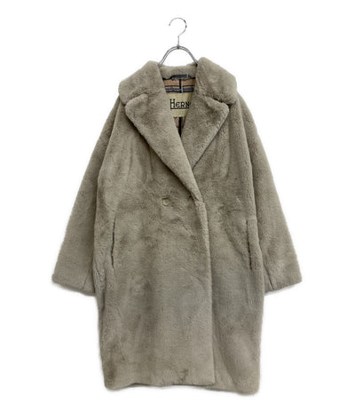 HERNO ファーコート CA000440D-12422-1985 レディース SIZE 42 ヘルノ