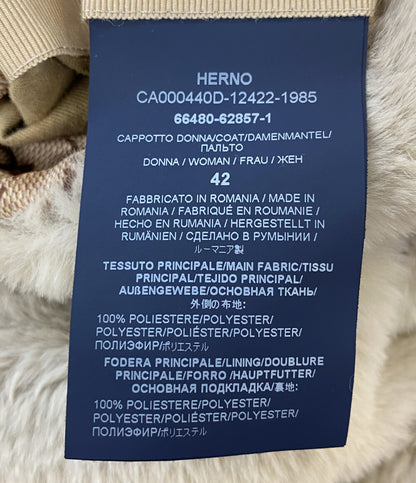 HERNO ファーコート CA000440D-12422-1985 レディース SIZE 42 ヘルノ