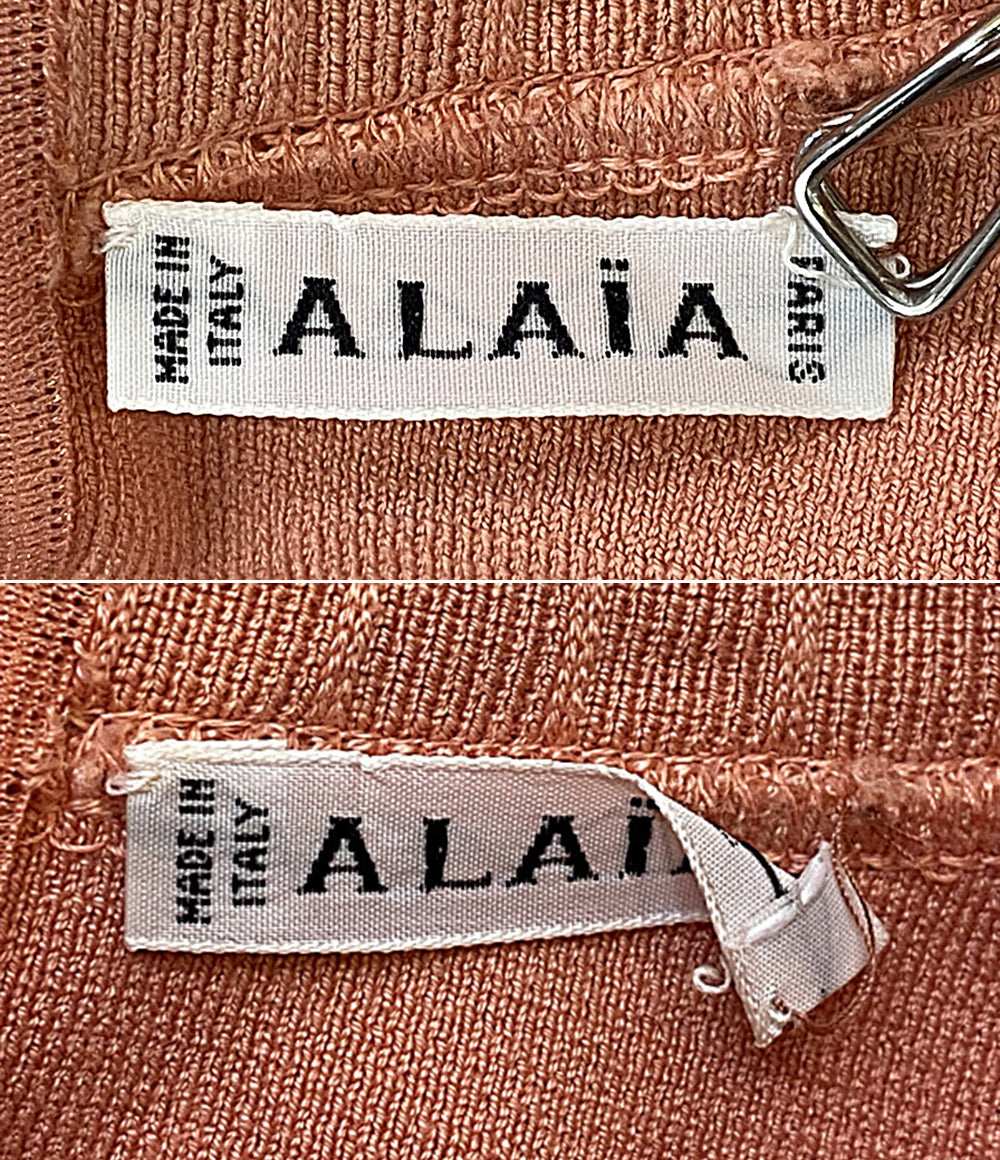 アライア ALAIA ノースリーブニット38サイズ アライア ミニニットノースリーブワンピース レディース SIZE XS ALAIA