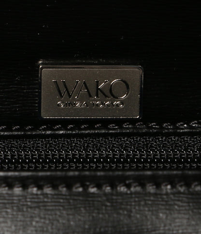 美品 WAKO ハンドバッグ 牛革フォーマルバッグ レディース ワコー