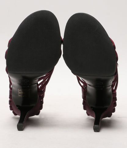 シャネル リボンビジューサンダル サテン レディース SIZE 36 CHANEL