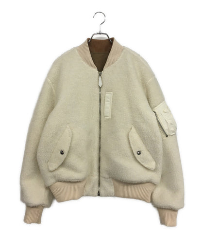 バーバリー リバーシブルブルゾン ホワイト×ブラウン 8047777 メンズ SIZE M BURBERRY