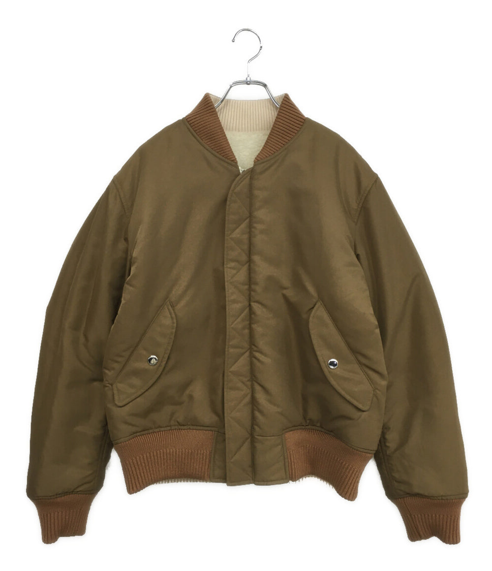 【美品クリーニング済】バーバリーBurberryリバーシブルアウターブルゾン バーバリー リバーシブルブルゾン ホワイト×ブラウン 8047777 メンズ