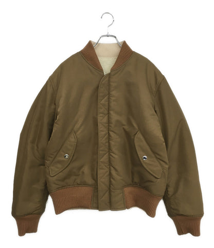 バーバリー リバーシブルブルゾン ホワイト×ブラウン 8047777 メンズ SIZE M BURBERRY