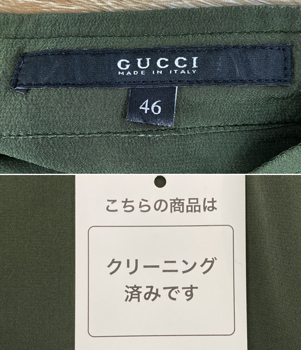 GUCCI 長袖ブラウス シルク 201431 ZS007 レディース SIZE 46 グッチ
