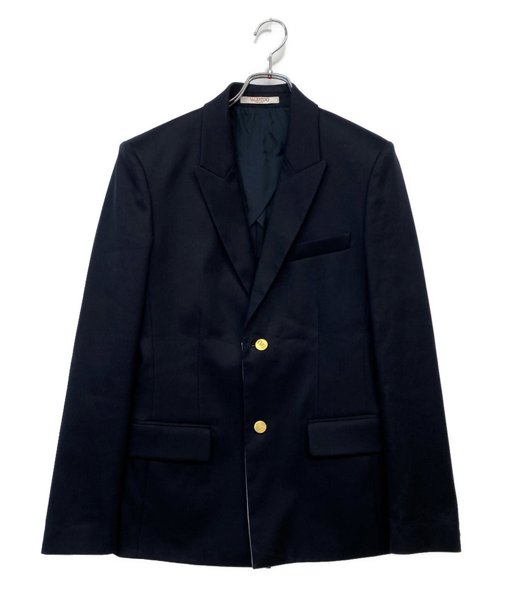 ヴァレンチノ ジャケット ブレザー 金釦 ネイビー メンズ SIZE 44 VALENTINO