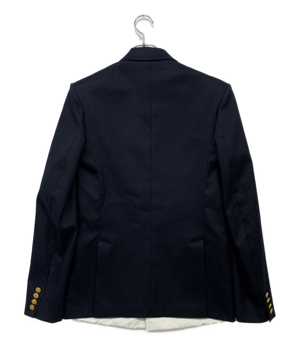 未使用 創作屋 VALENTINO カシミヤ混 金ボタン ブレザー ジャケット VALENTINO ジャケット ブレザー 金釦 ネイビー メンズ SIZE 44