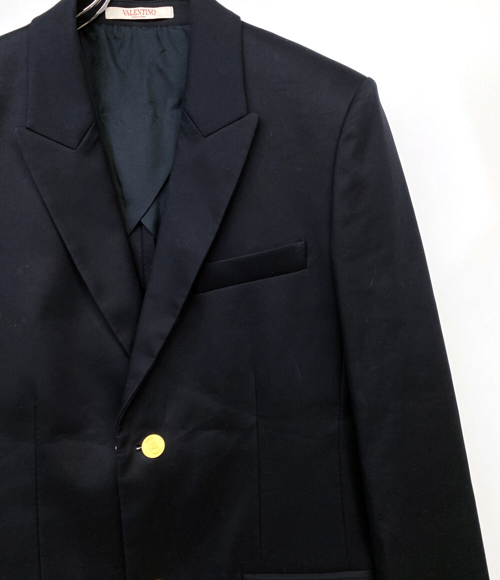 ヴァレンチノ ジャケット ブレザー 金釦 ネイビー メンズ SIZE 44 VALENTINO
