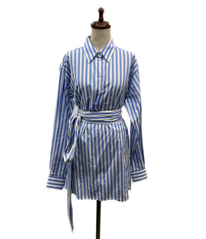 セリーヌ 変形ストライプシャツ レディース SIZE 42 CELINE