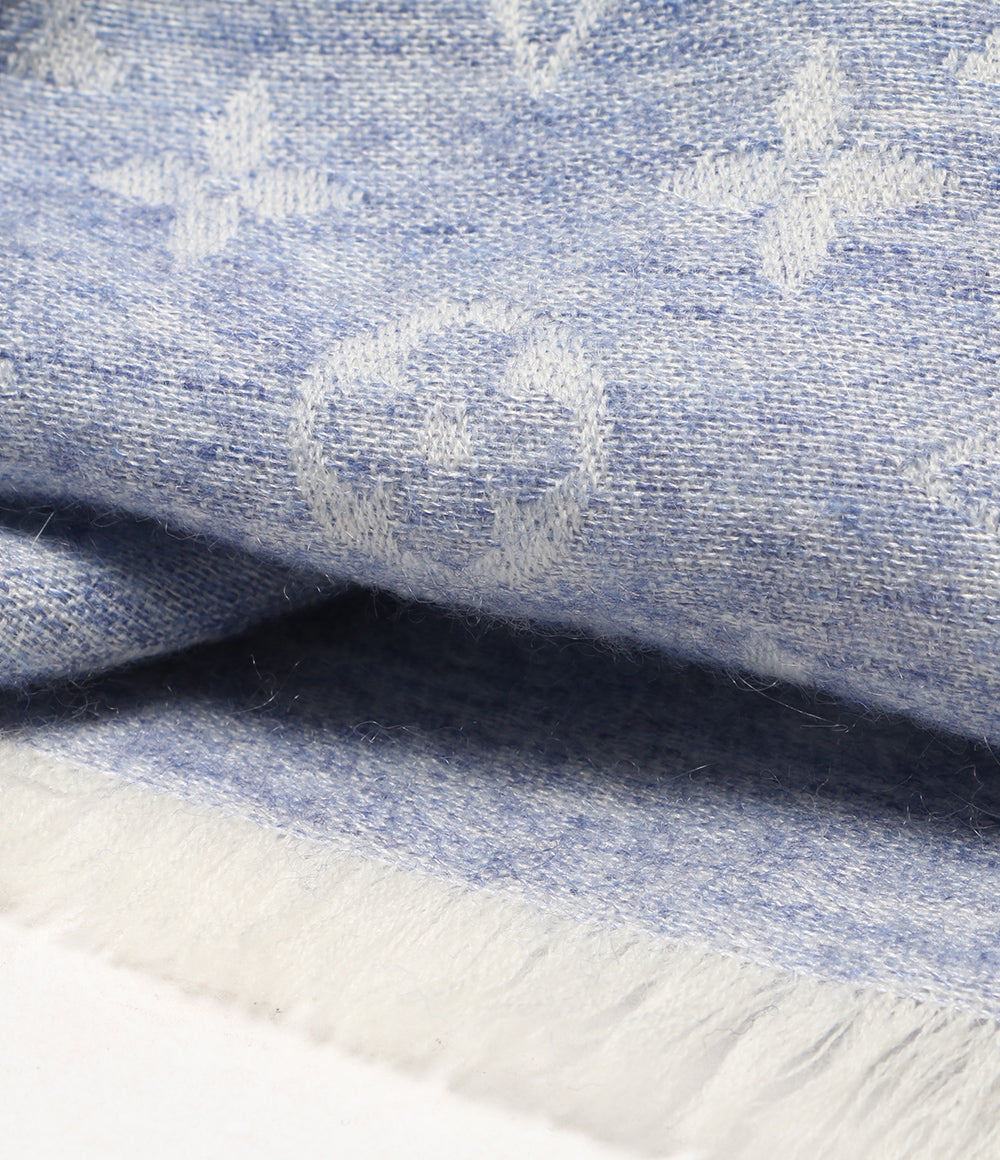 ルイヴィトン 美品 ストール エトール・モノグラム・ドゥドゥ M76596 レディース LOUIS VUITTON