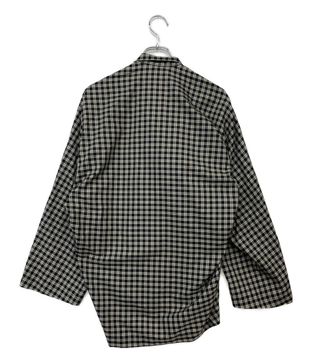 バレンシアガ ボウタイチェックシャツ 642288 レディース SIZE 32 BALENCIAGA