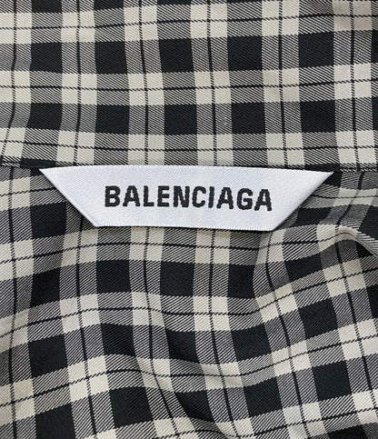 バレンシアガ ボウタイチェックシャツ 642288 レディース SIZE 32 BALENCIAGA