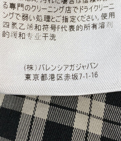 バレンシアガ ボウタイチェックシャツ 642288 レディース SIZE 32 BALENCIAGA