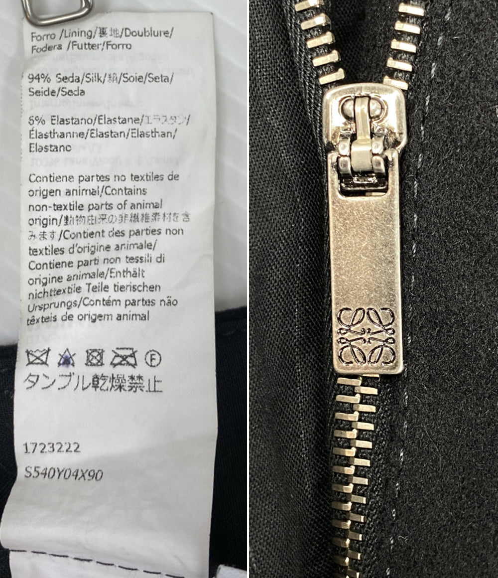 ロエベ ウールパンツ ブラック S540Y04X90 レディース SIZE 38 LOEWE