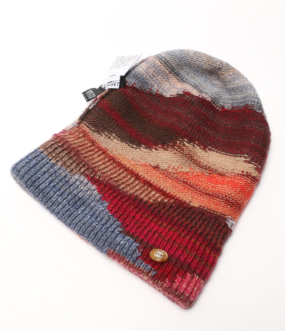 シャネル 美品 ニット帽 ココボタン付 24A レディース SIZE TU CHANEL