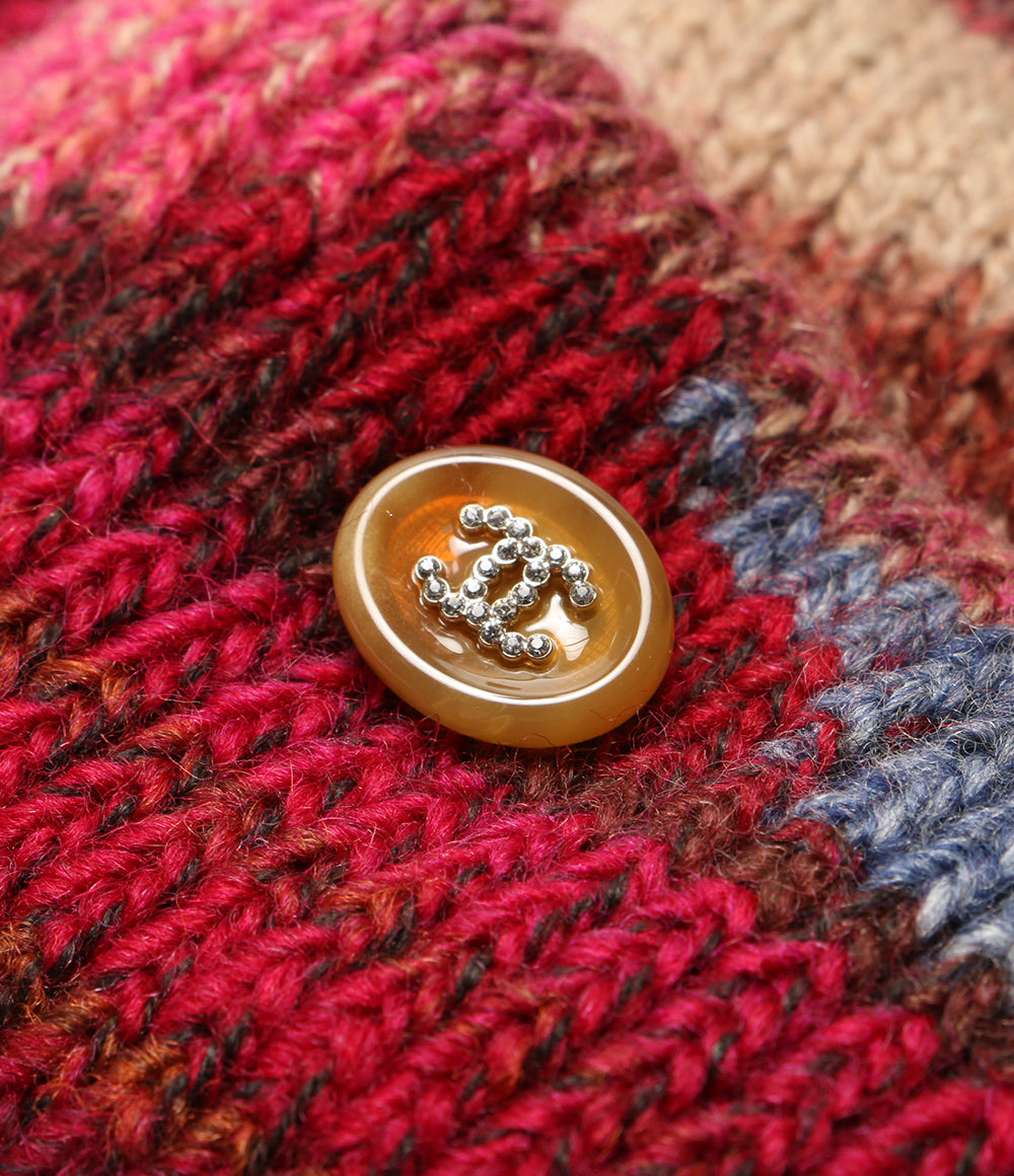 シャネル 美品 ニット帽 ココボタン付 24A レディース SIZE TU CHANEL