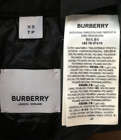 バーバリー ダウンジャケット キルティング ブラック QC-042004 レディース SIZE XS BURBERRY