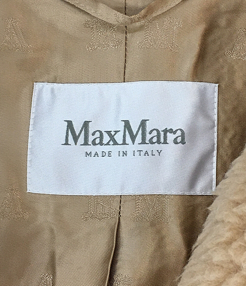 マックスマーラ ボアコート ショートスリーブ ベージュ 23101104316 レディース SIZE 34 MAX MARA