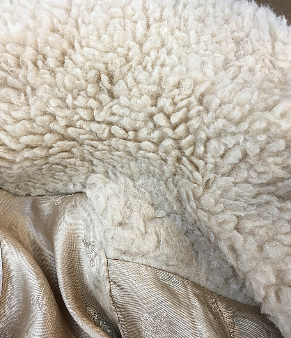 マックスマーラ ボアコート ショートスリーブ ベージュ 23101104316 レディース SIZE 34 MAX MARA