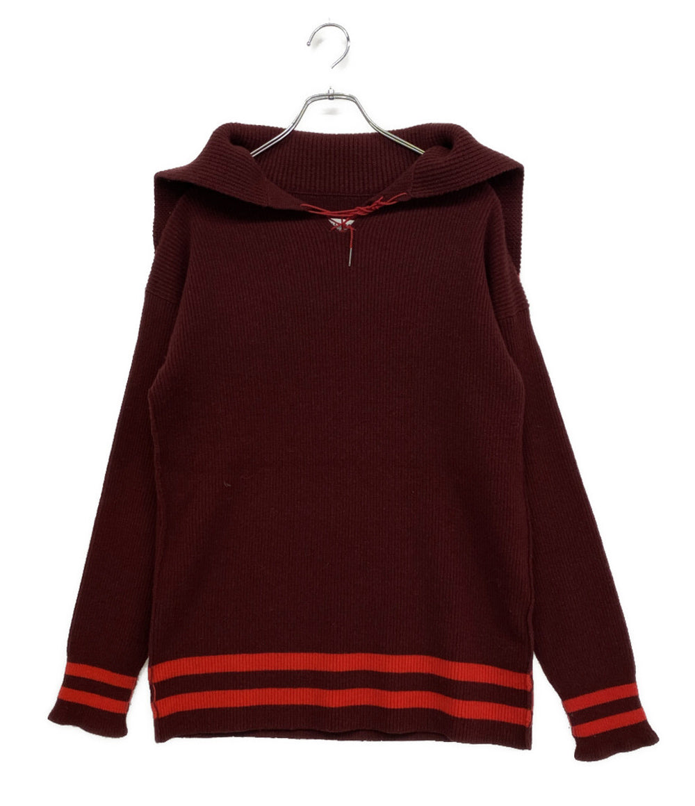 メゾンマルジェラ 長袖ニット セーラーカラー 21AW レディース SIZE M Maison Margiela