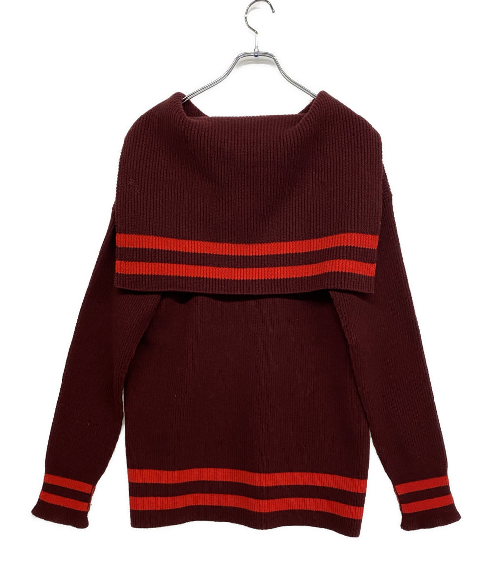 メゾンマルジェラ 長袖ニット セーラーカラー 21AW レディース SIZE M Maison Margiela