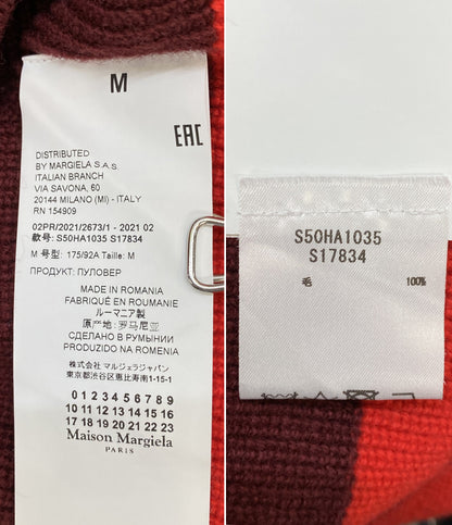 メゾンマルジェラ 長袖ニット セーラーカラー 21AW レディース SIZE M Maison Margiela