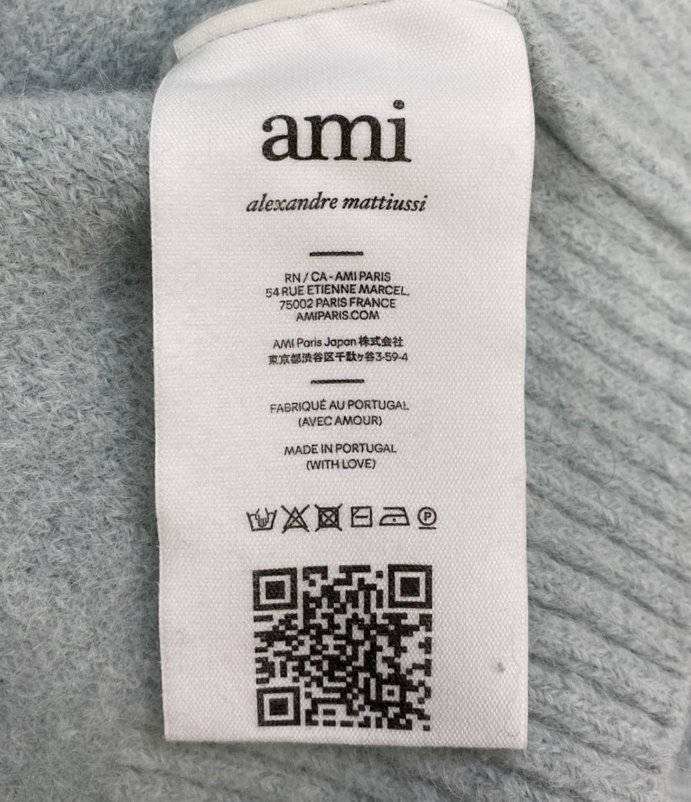 アミパリス カーディガン シャーベットブルー Aハート メンズ SIZE S AMI PARIS