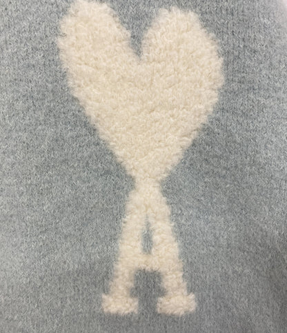 アミパリス カーディガン シャーベットブルー Aハート メンズ SIZE S AMI PARIS