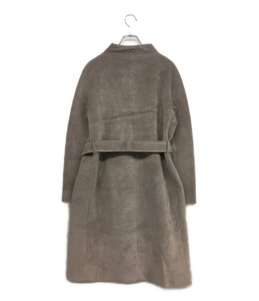 ヘルノ 美品 コート ベルテッド ニーレングス CA005DR-12257-9408 レディース SIZE 44 HERNO