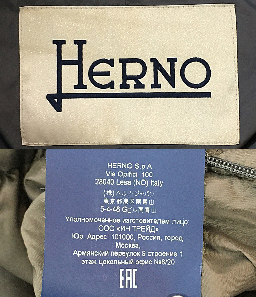 ヘルノ ダウンジャケット POLAR-TECH PI1298D-12004-9460 レディース SIZE 42 HERNO