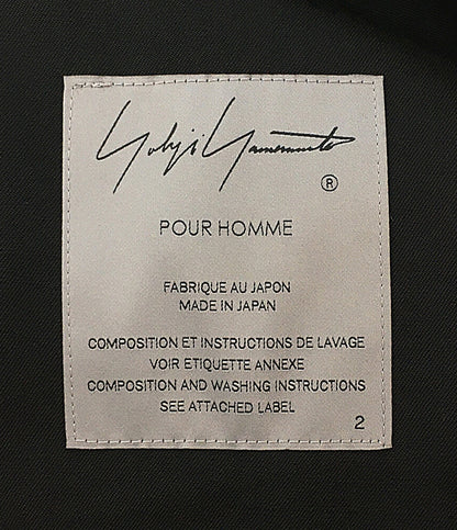 YOHJI YAMAMOTO POUR HOMME コート HJ-C07-100 メンズ SIZE 2 ヨウジヤマモトプールオム