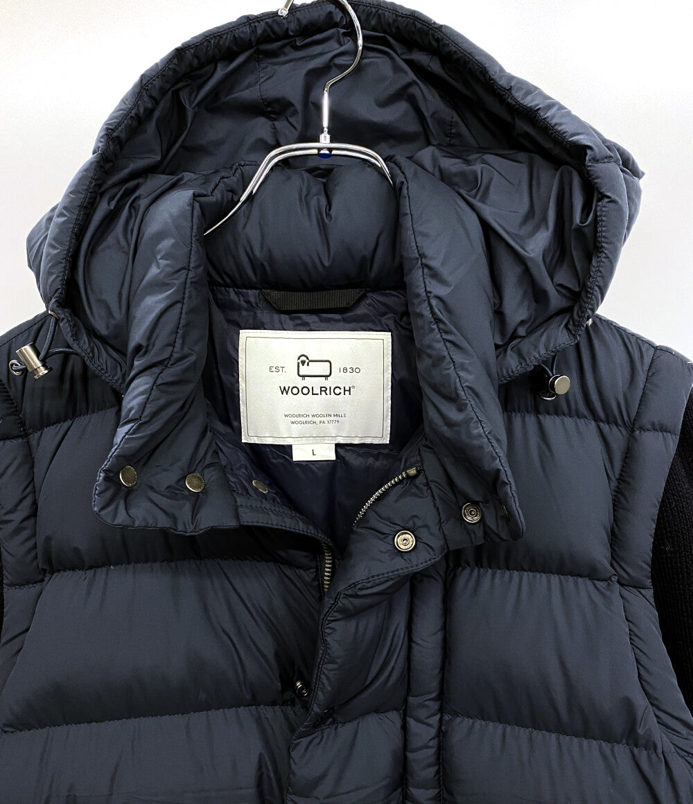 WOOLRICH ダウンジャケット WWOU0499 ハイブリッド メンズ SIZE L ウールリッチ