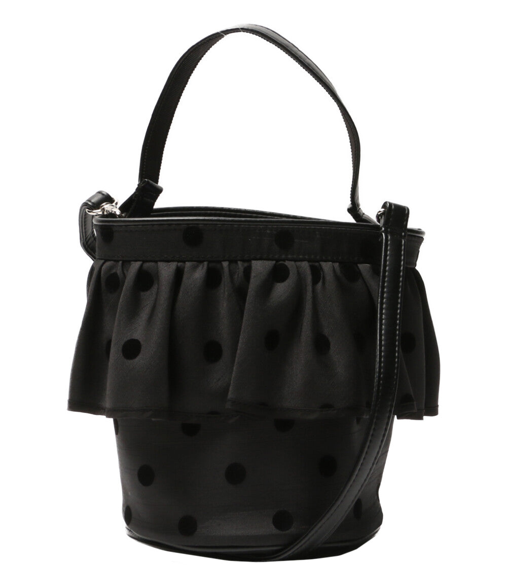 setsuko sagittaire セツコサジテール 2way ハンドバッグ ブラック ドット レディース