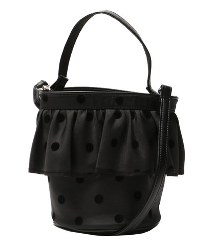 setsuko sagittaire セツコサジテール 2way ハンドバッグ ブラック ドット レディース