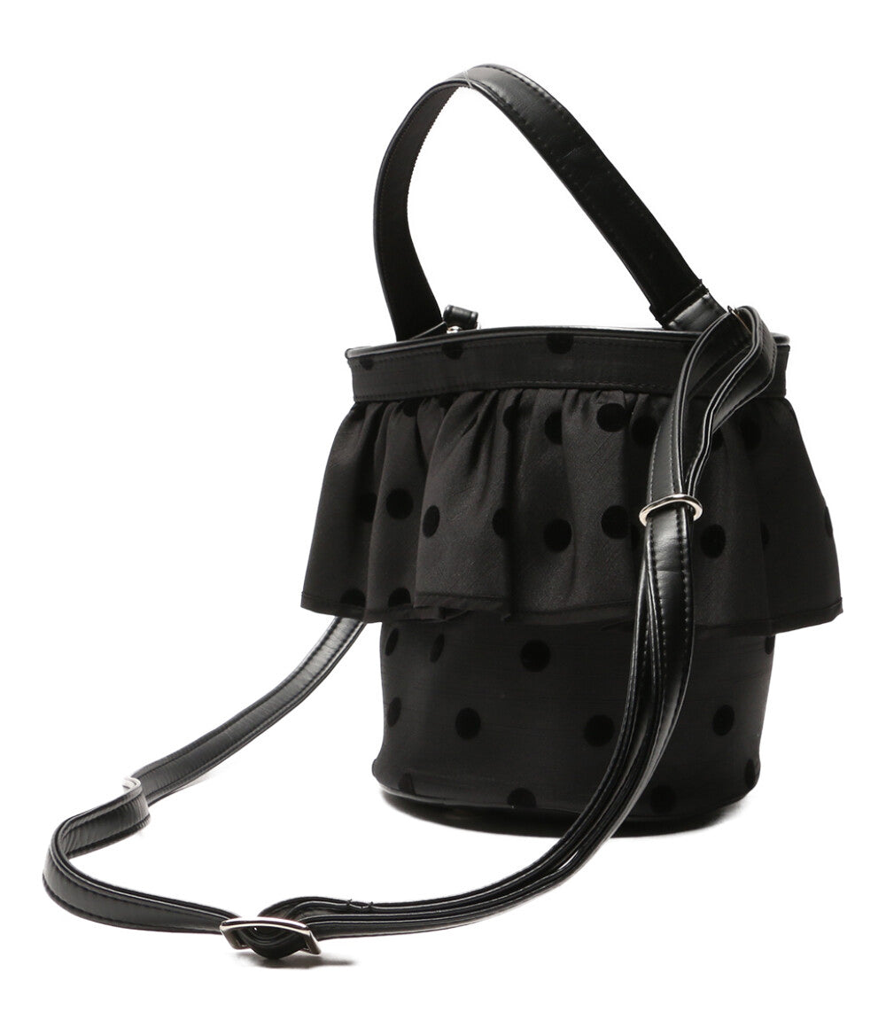 setsuko sagittaire セツコサジテール 2way ハンドバッグ ブラック ドット レディース