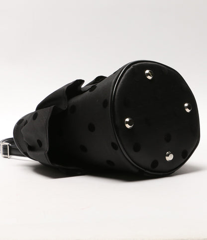 setsuko sagittaire セツコサジテール 2way ハンドバッグ ブラック ドット レディース