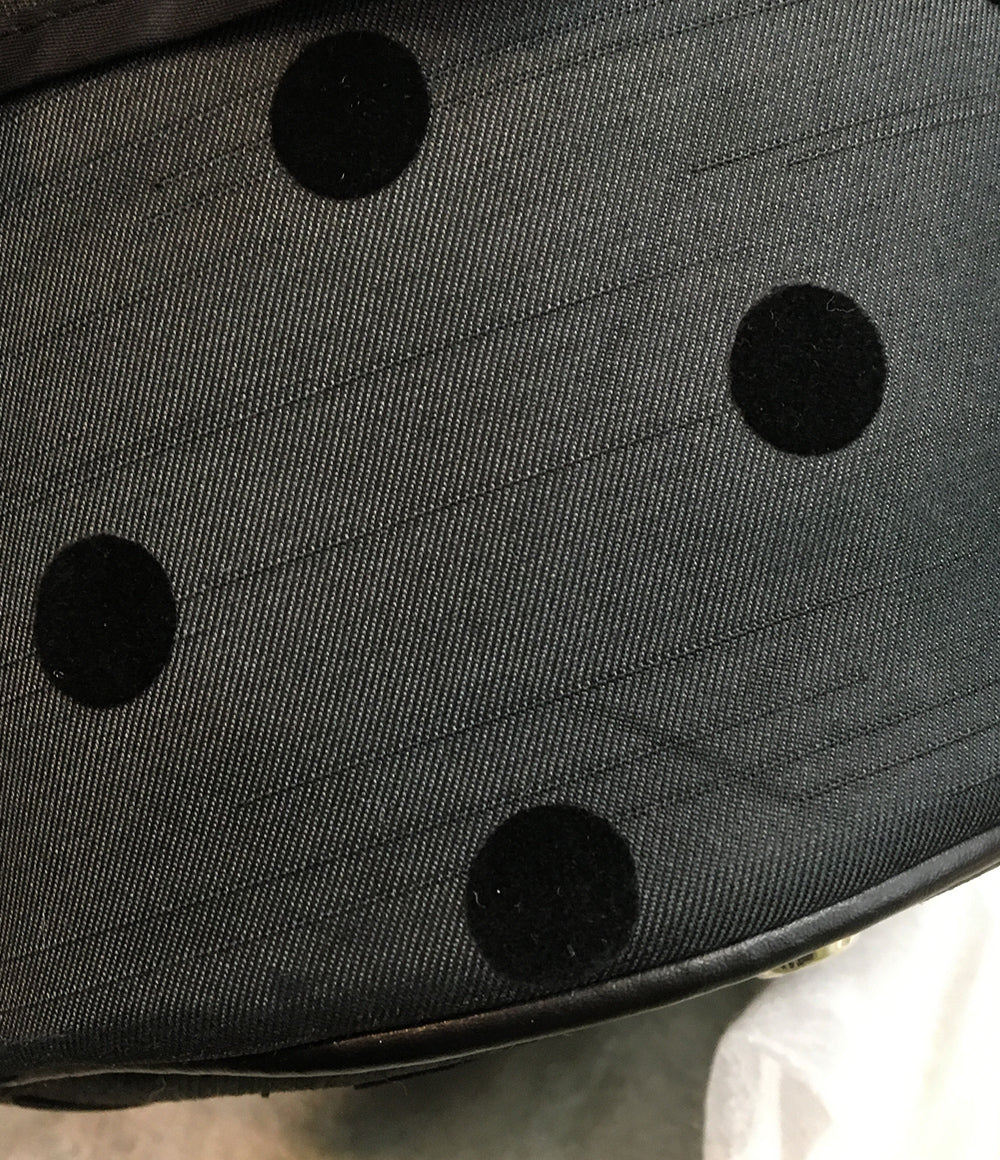 setsuko sagittaire セツコサジテール 2way ハンドバッグ ブラック ドット レディース