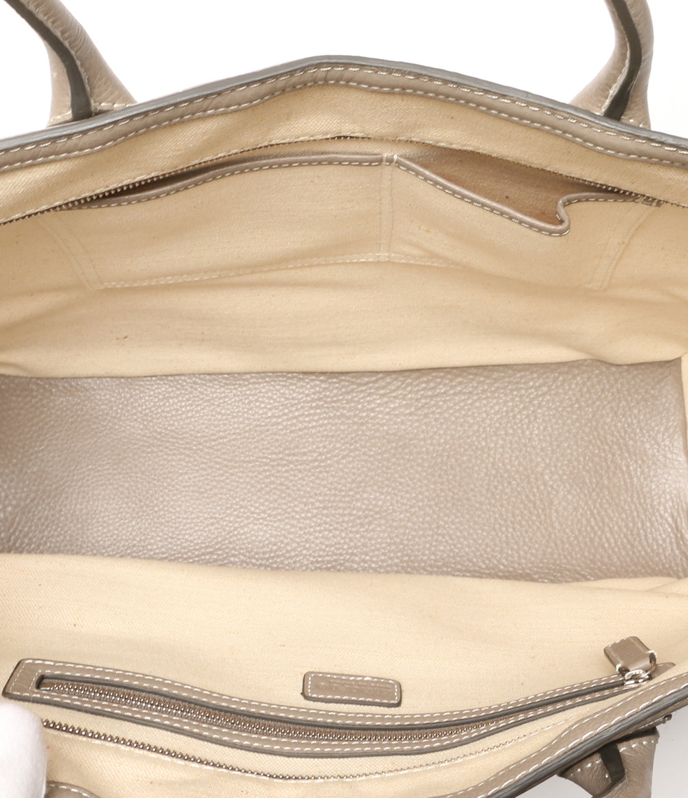 ヒロフ 美品 トートバッグ キャンバス レザー レディース HIROFU